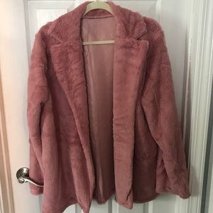 Pink Faux Fur blazer/jacket